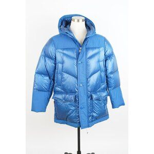 Woolrich Men's Puffer Quilted Jacket Blue Size USA M/ EU L
